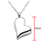 jovivi 24mm height heart shape urn pendant for holding ashes, jng049901