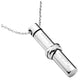 jovivi silver infinity together forever cylinder urn necklace with funnel fill kit, jng052301