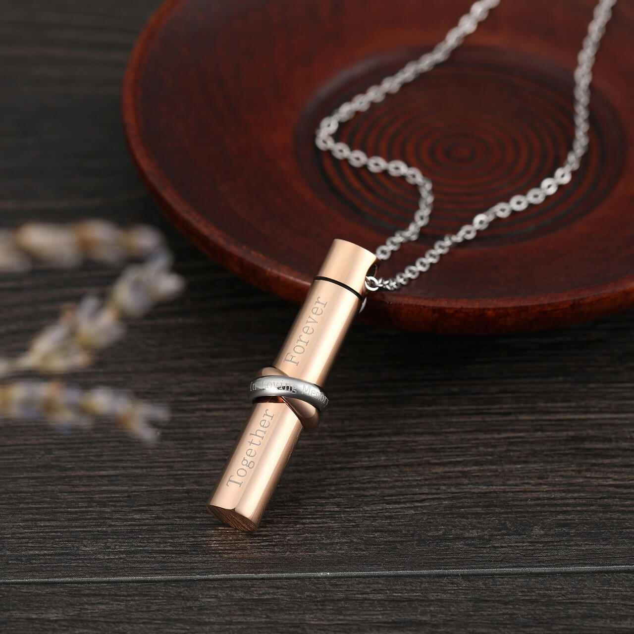 Jovivi Infinity love cylinder urn necklace pendant necklace, jng052302