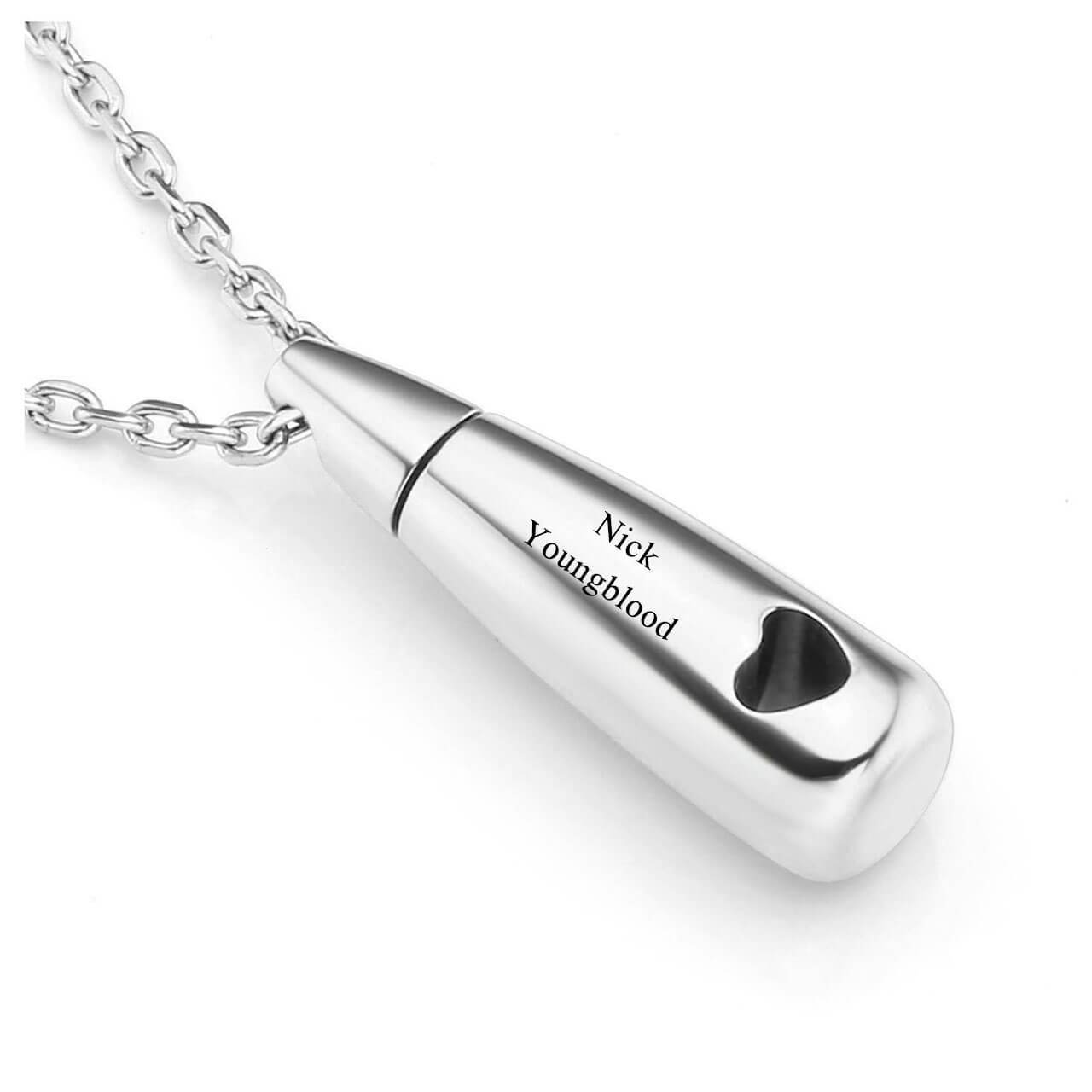 jovivi personalized customization teardrop urn ashes necklace for family memorial