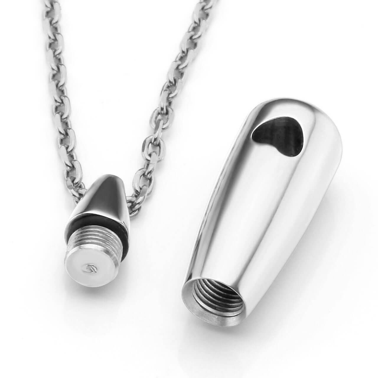 jovivi waterdrop necklaces for ashes after cremation urn necklace with funnel kit