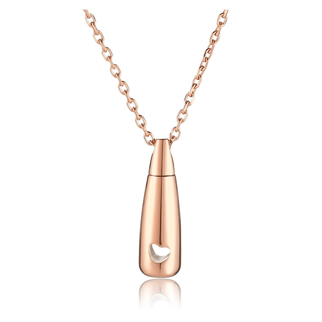 jovivi rose gold pet waterdrop urn ashes necklace keepsake jewelry for loved ones