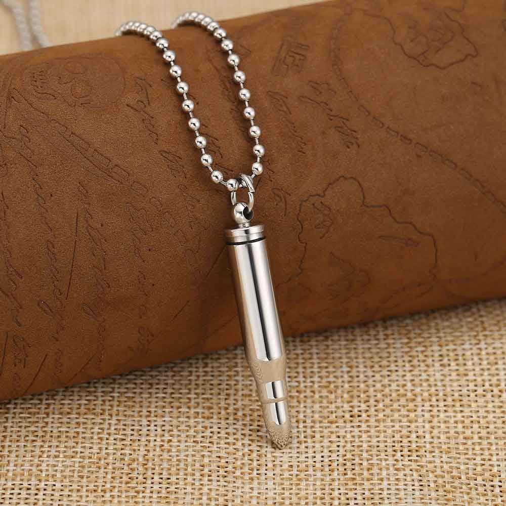 Personalized bullet necklace deals