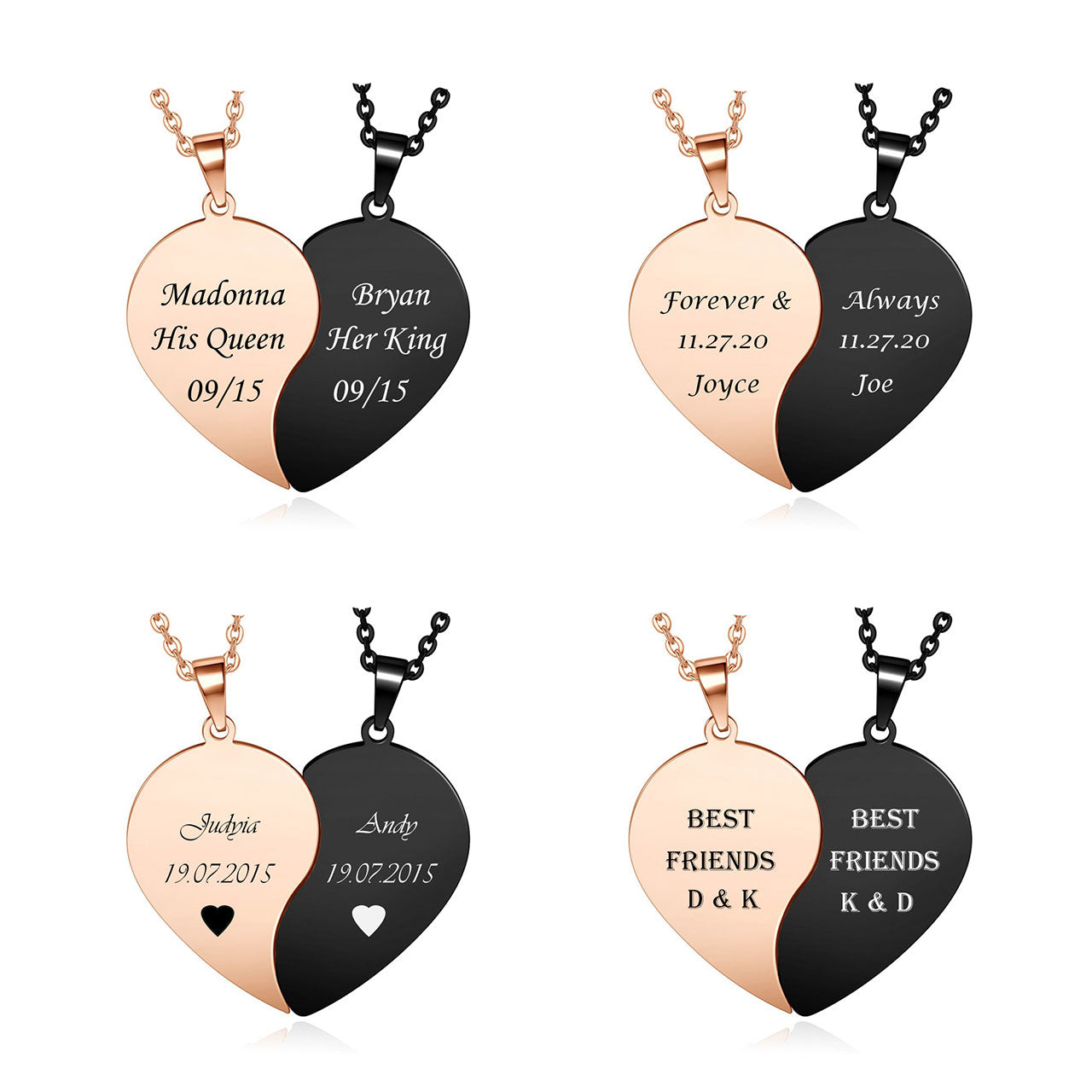 Matching His Hers Couple Necklaces Set – Loforay