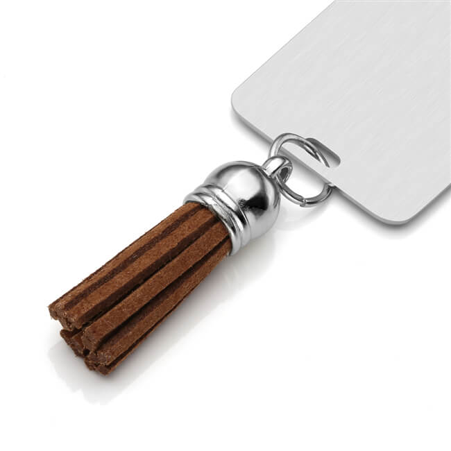 Personalized Metal Message Tag Bookmarks with Tassels