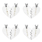 Personalized Custom Stainless Steel Peach Heart Puzzle Couple Necklace Jewelry Set distance gift, jnz037201