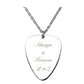 Jovivi personalized guitar pick necklace customize name tag necklace