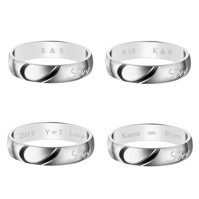 jovivi personalized couples rings example