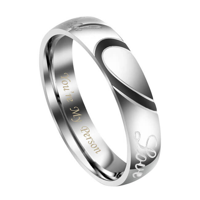 jovivi personalized couples rings for men vanlenties day gift