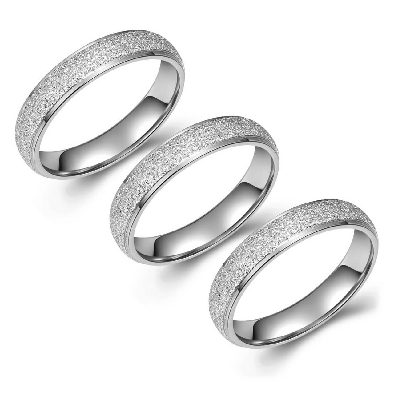 Frosted Ring 4mm | Jovivi