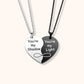 Personalized Matching Heart Puzzle Necklaces | Jovivi