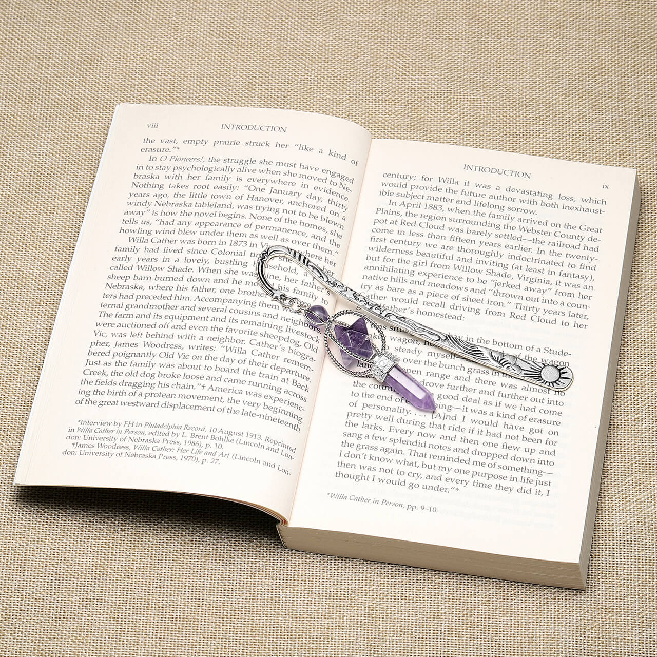 jovivi silver metal bookmark for readers, mba01430