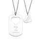 Jovivi personalized heart matching dog tag name necklace custom puzzle pendant for couples, jng055301
