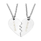 jovivi silver 2pcs personalized heart puzzle necklaces, front side, jnz037201