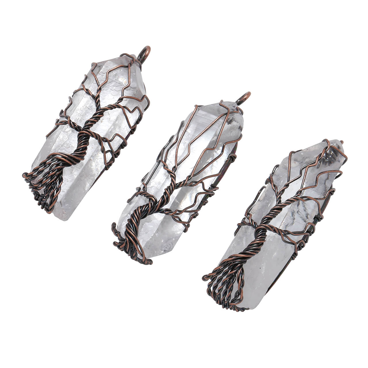 Tree of Life Crystal Pendant Necklace | Jovivi - Jovivi