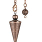 qne48104 jovivi bronze spiritual pendulum for divination reiki balancing