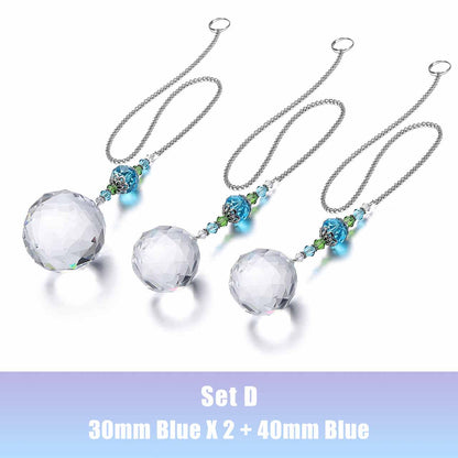Crystal Ball Suncatcher Prism Hanging Pendants Set | Jovivi